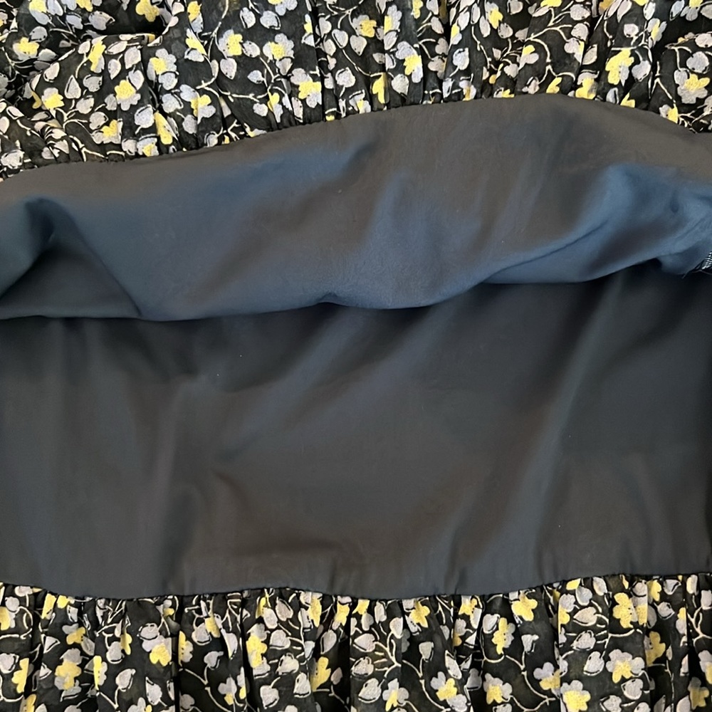 1. STATE Ruffled Ruched Seam Floral Mini Skirt - Picture 12 of 14